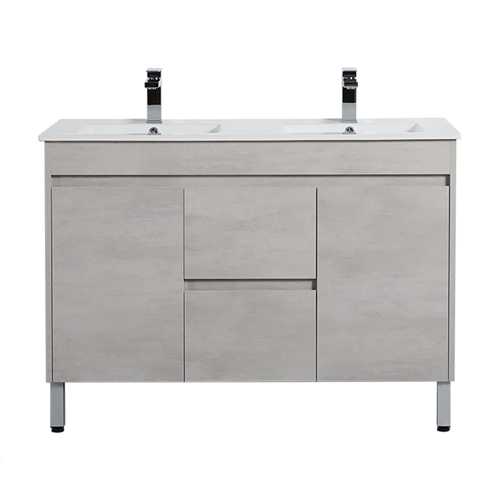NC124DLG Nova Concrete Grey Free Standing Vanity