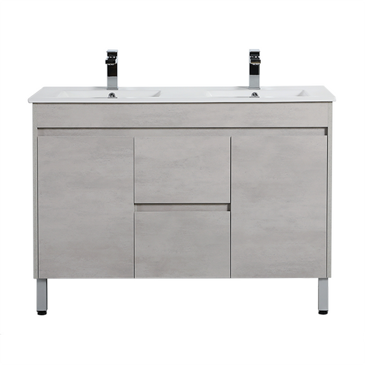 NC124DLG Nova Concrete Grey Free Standing Vanity