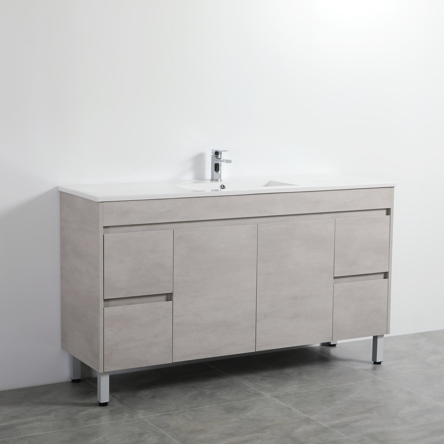 NC154LG Concrete Grey Free Standing Vanity