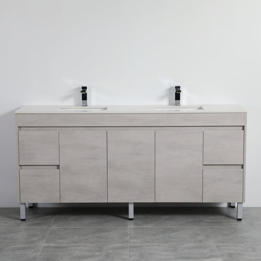 NC184LG Nova Plywood Vanities Concrete Grey Free Standing Vanity