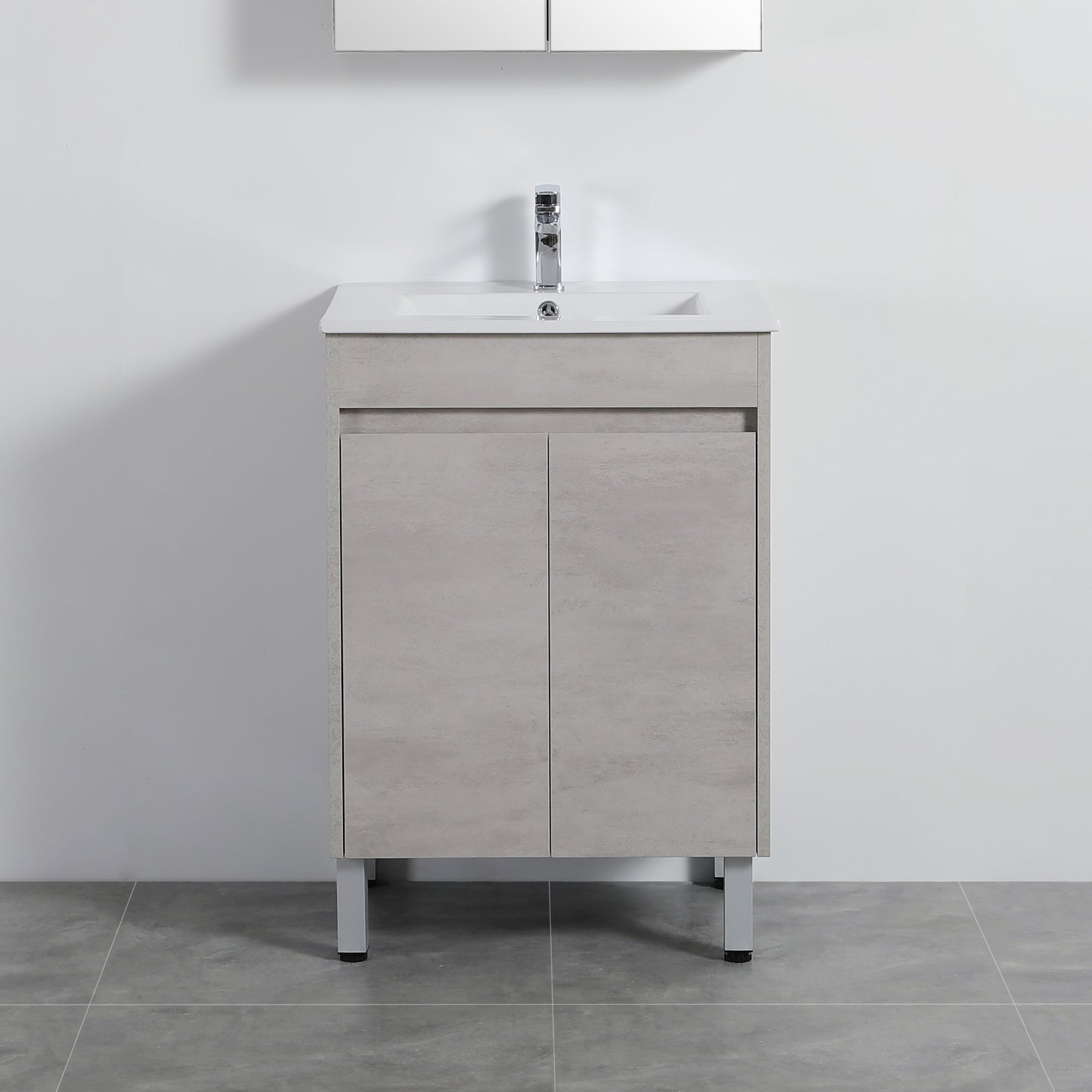NC64LG Nova Concrete Grey Free Standing Vanity
