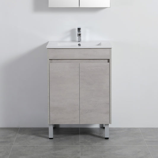 NC64LG Nova Concrete Grey Free Standing Vanity