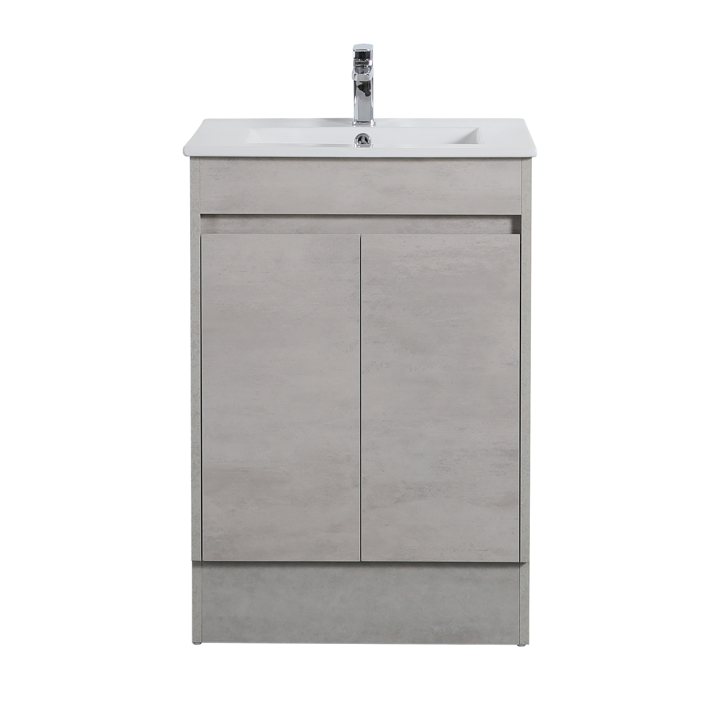 NC64WH Nova Concrete Grey Rectangular Wall hung Vanity