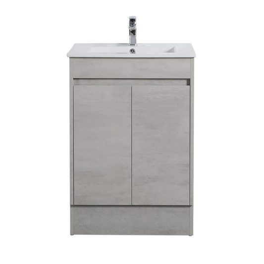 NC64WH Nova Concrete Grey Rectangular Wall hung Vanity
