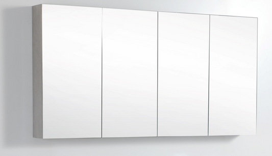 NCSV1500 Concrete Grey Rectangular Wall Mounted Shaving Cabinet