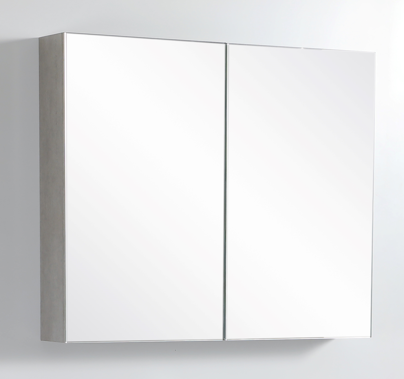 NCSV900 Concrete Grey Rectangular Wall Mounted Shaving Cabinet