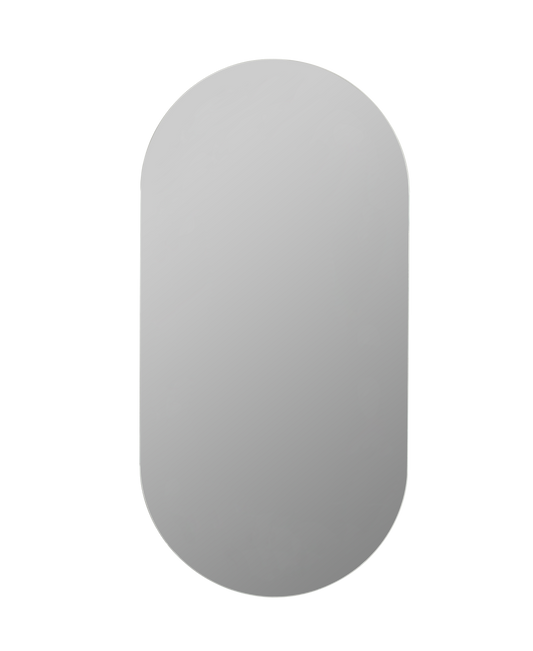 OPLSV4590MW Olivia Matte White Oval Wall Mounted Mirror Cabinet