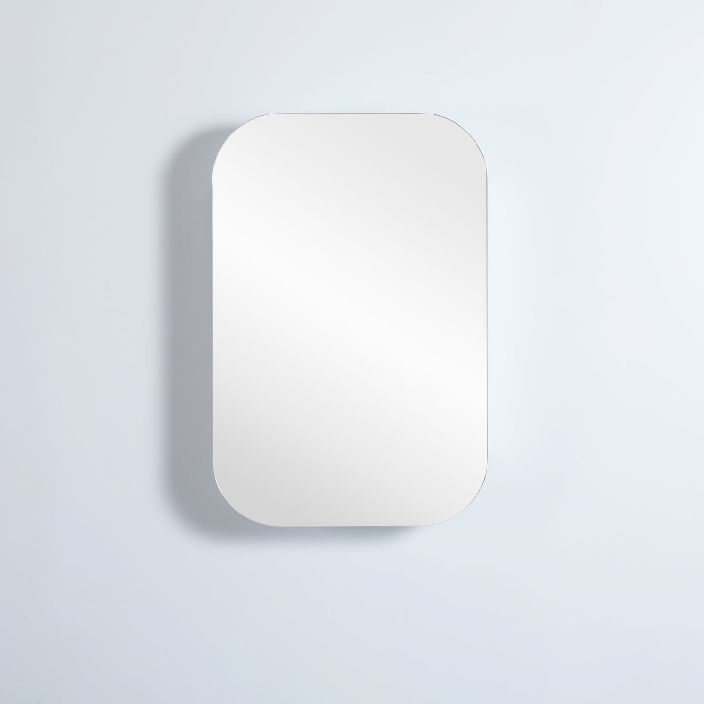 OSV6090MW Olivia Matte White Oval Wall Mounted Shaving Cabinet