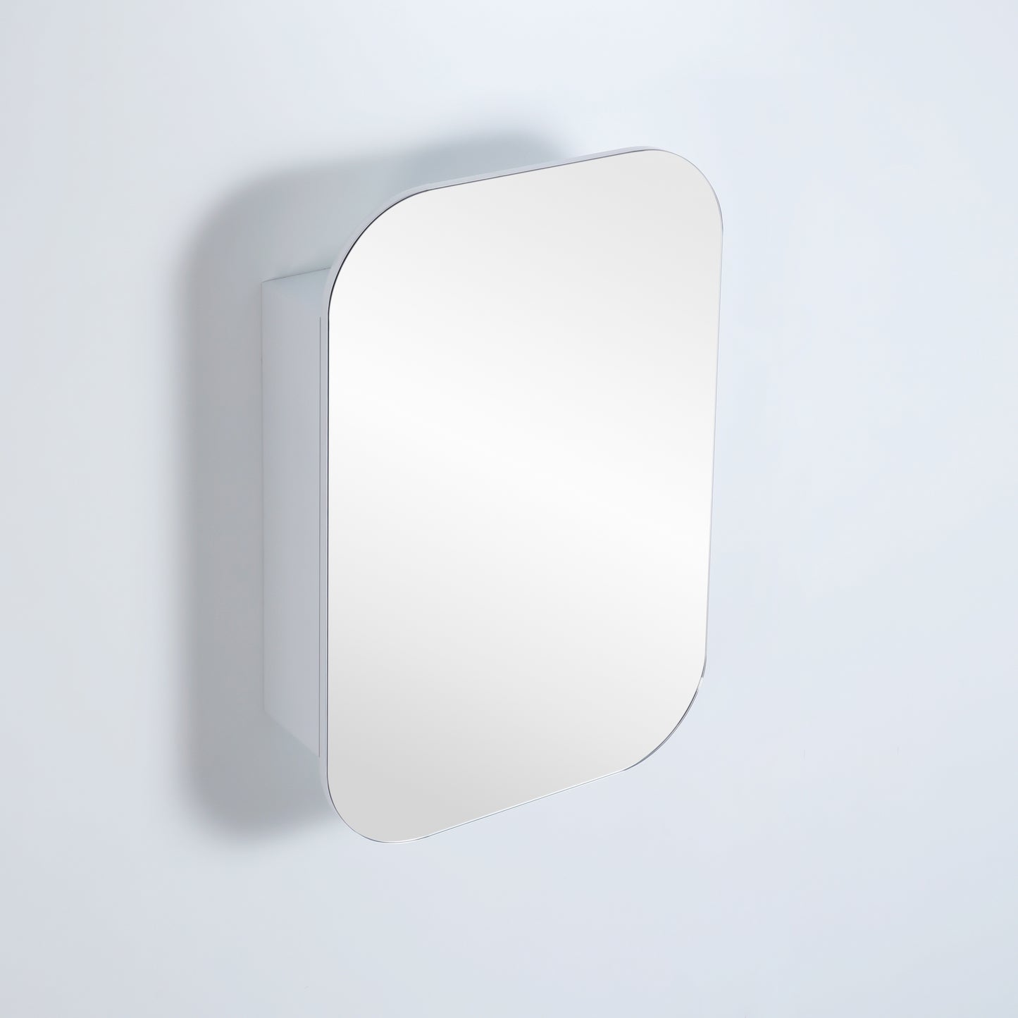 OSV6090MW Olivia Matte White Oval Wall Mounted Shaving Cabinet