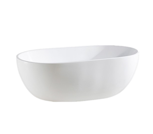 OVBT1700-NF Gloss White Oval Free Standing Bathtub