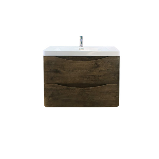 OW600DO Oakland Wood Grain Dark Oak Wall Mounted Vanity