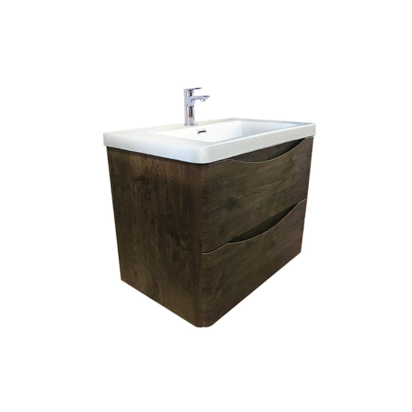 OW600DO Oakland Wood Grain Dark Oak Wall Mounted Vanity