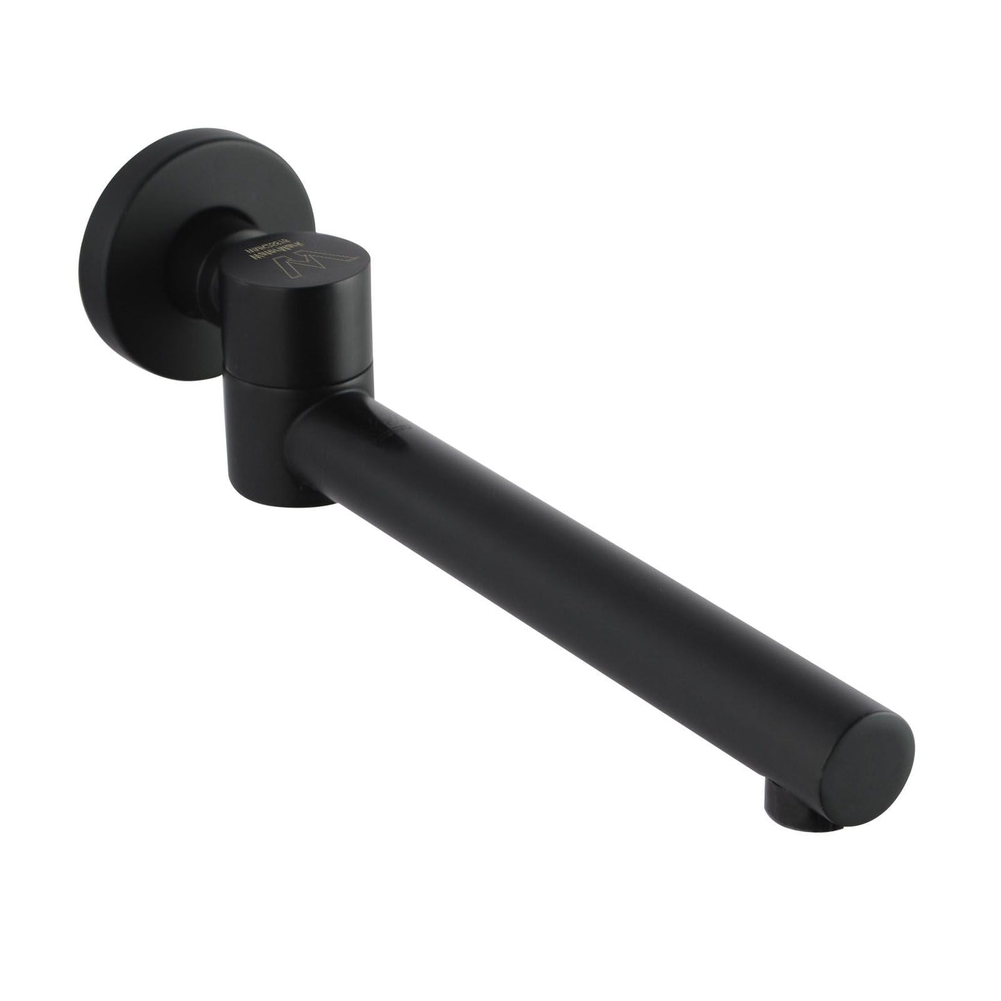 OX0004.BS LUCID PIN Matte Black Round Wall Mounted Spout