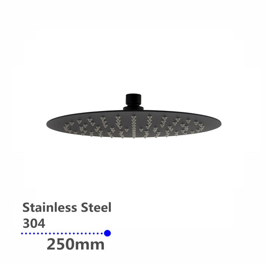 OX0007.SH Matte Black Round Shower Head