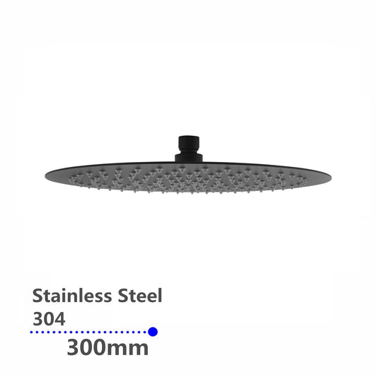 OX0008.SH Matte Black Round Shower Head