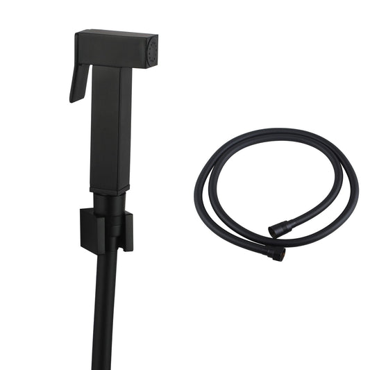 OX0009E.SH Matte Black Square Wall Mounted Bidet Spray