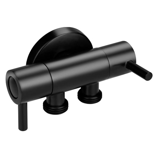 OX003.ST Polished Black Bidet Diverter