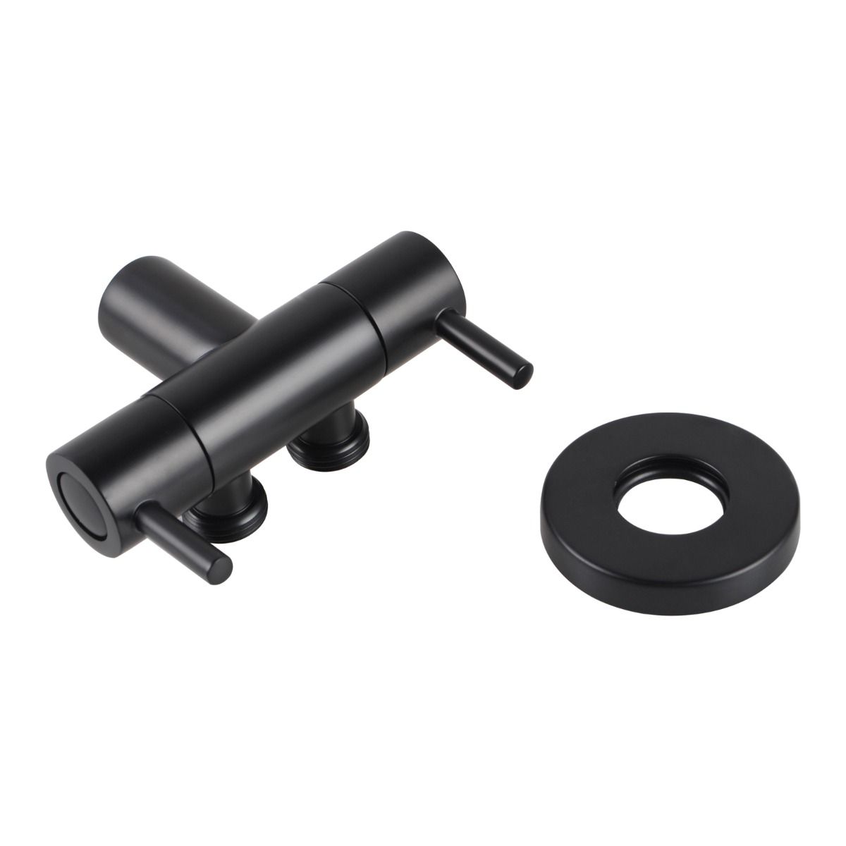 OX003.ST Polished Black Bidet Diverter