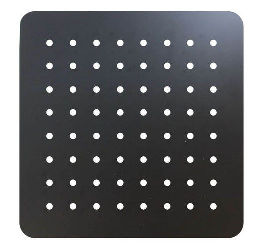 OX0100.SH Matte Black Square Wall Mounted Shower Head