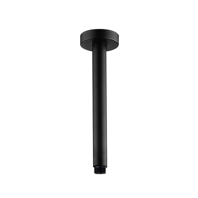 OX0125.SA Matte Black Round Ceiling Mount Shower Arm