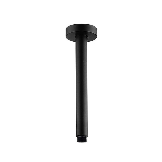 OX0125.SA Matte Black Round Ceiling Mount Shower Arm