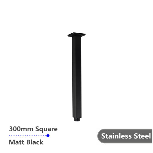 OX0126.SA Brushed Black Square Ceiling Mount Shower Arm