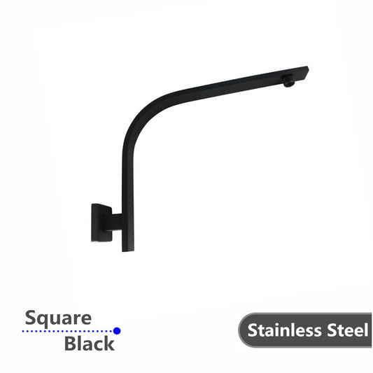 OX0129.SA Matte Black Square Wall Mounted Shower Arm