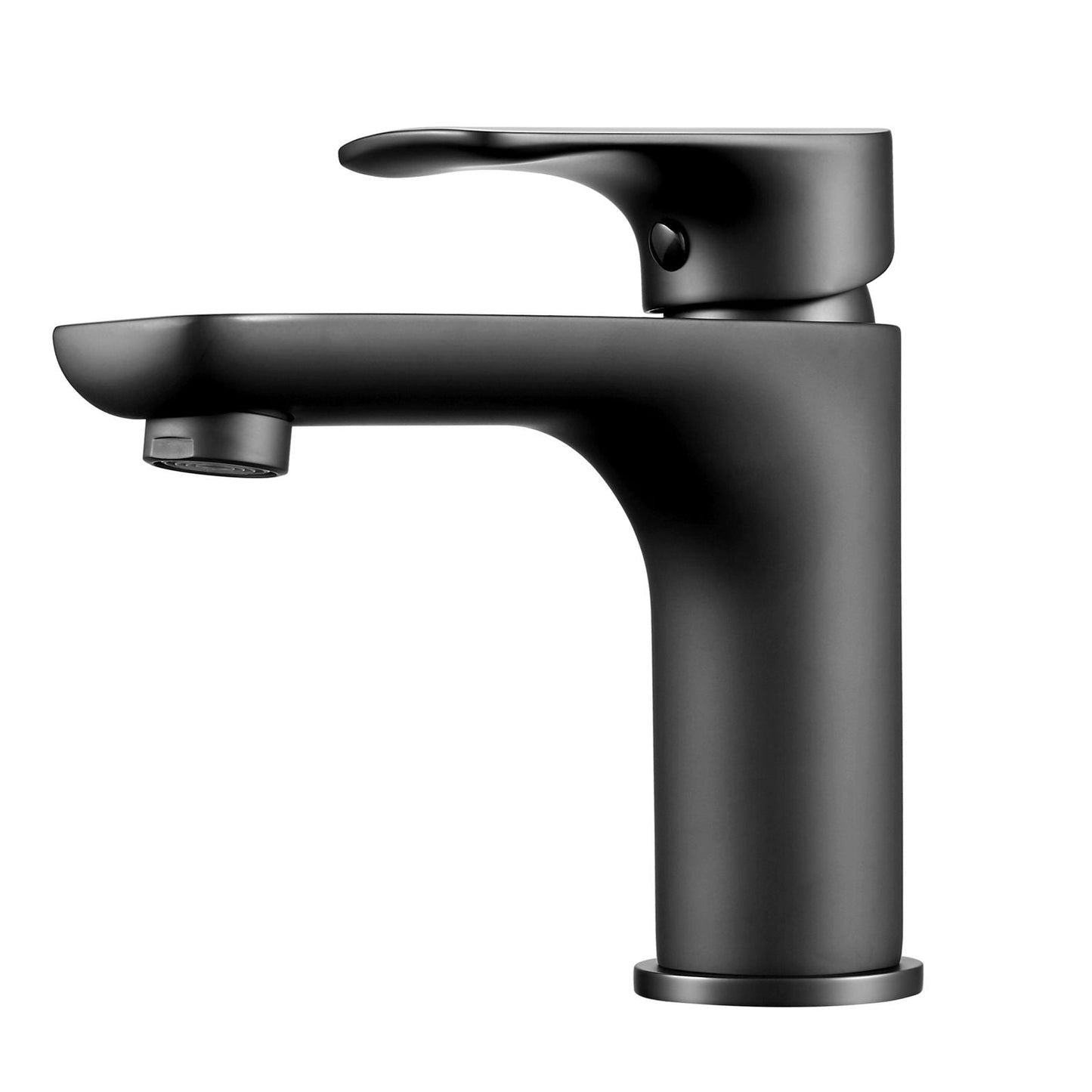 OX0131.BM VOG Matte Black Round Above Counter Basin Mixer