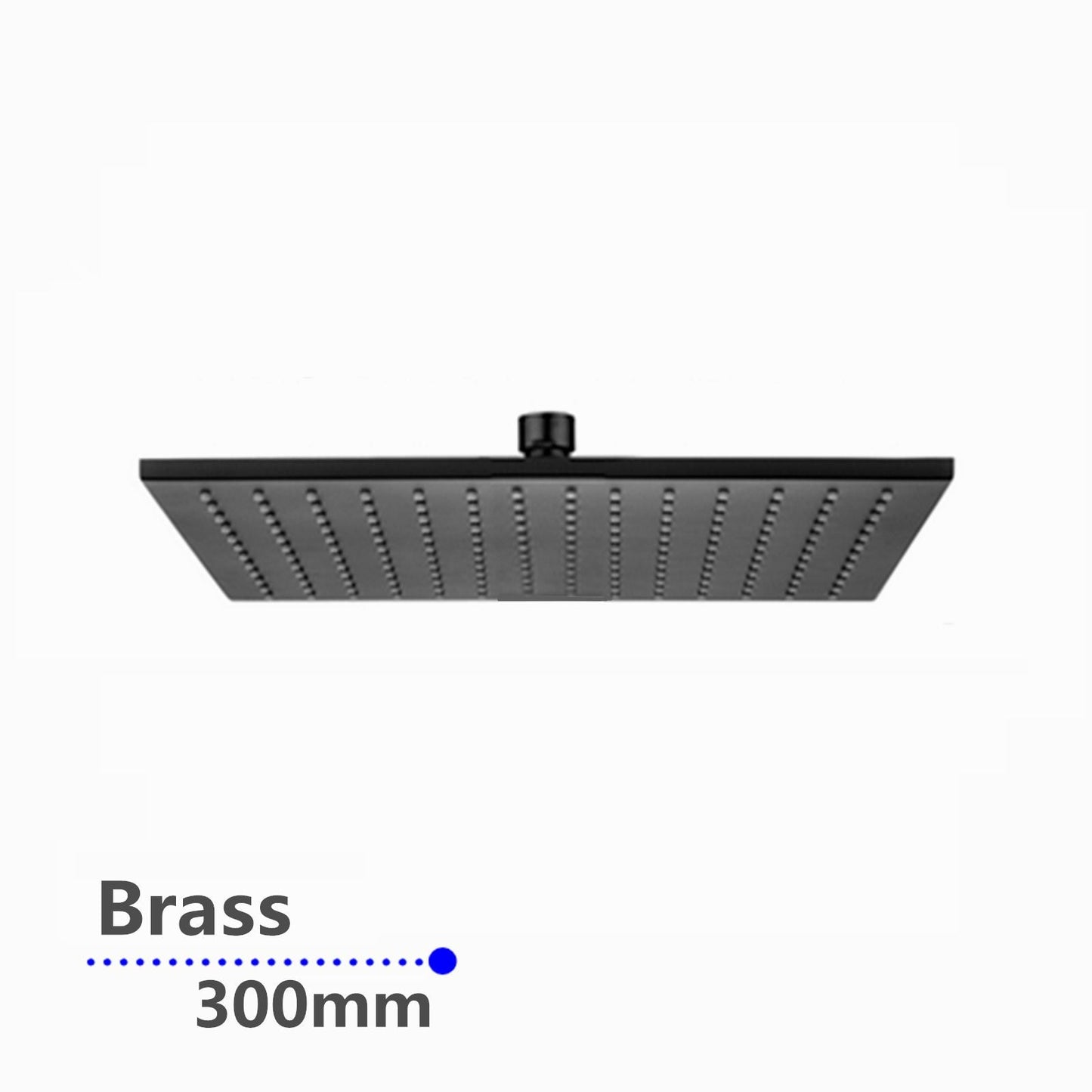 OX0133.SH Matte Black Square Shower Head