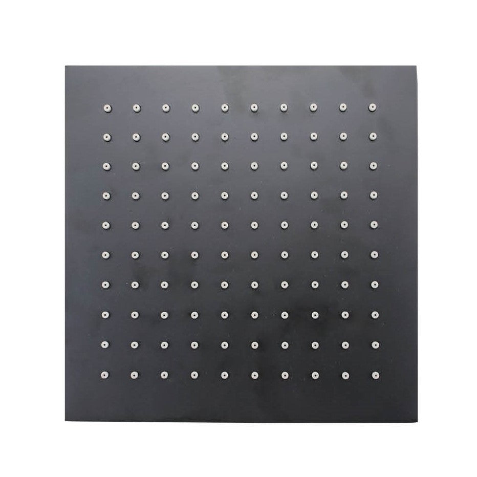 OX0134.SH Matte Black Square Wall Mounted Shower Head