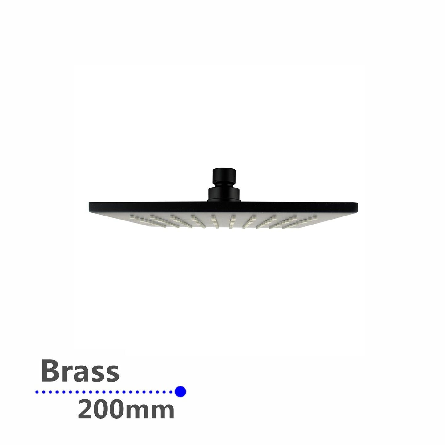 OX0134.SH Matte Black Square Shower Head