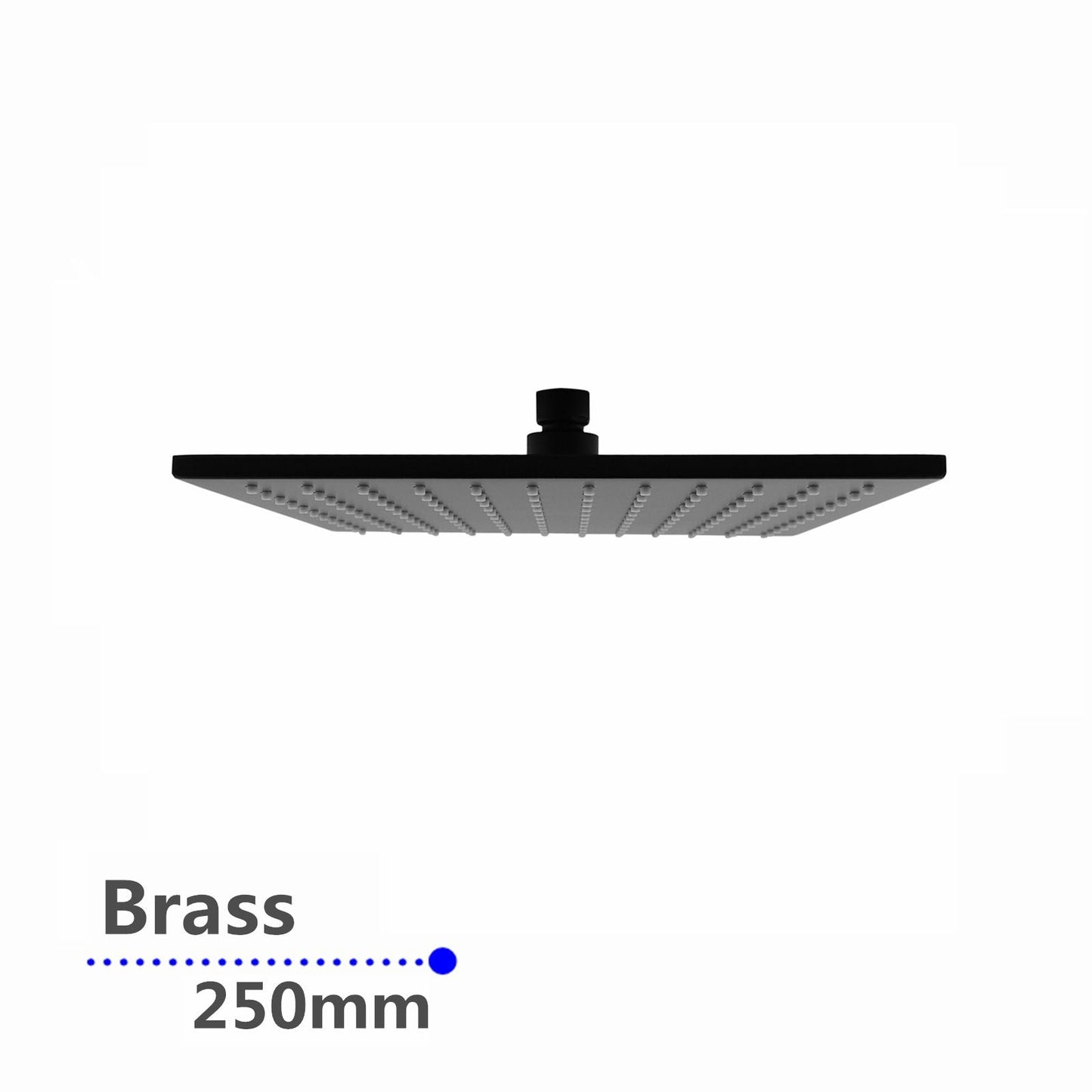 OX0135.SH Matte Black Square Shower Head