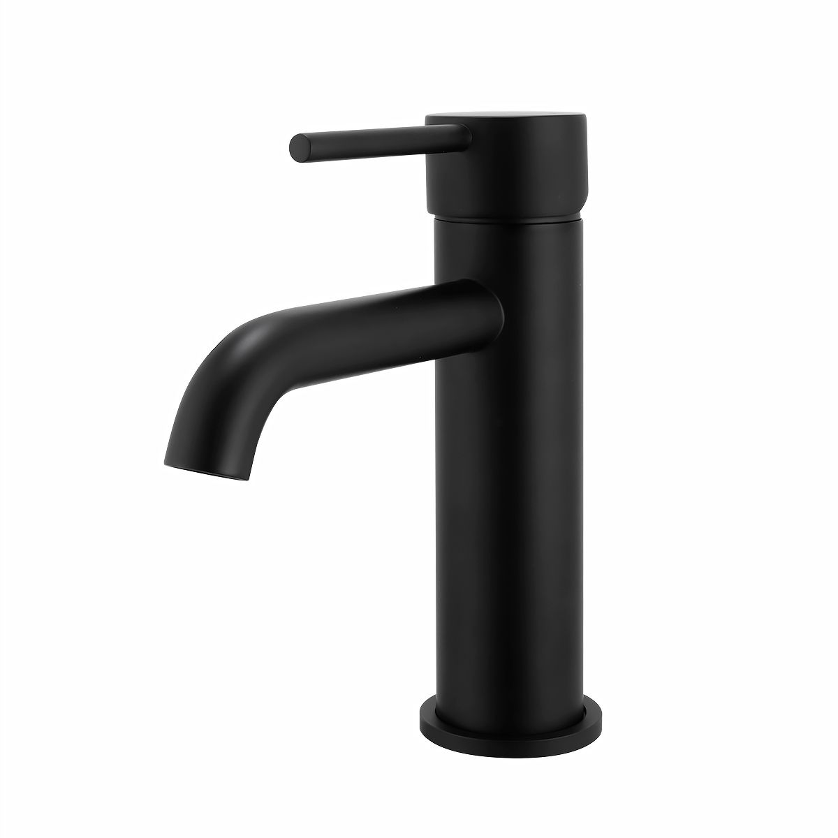OX0150.BM LUCID PIN Matte Black Round Counter-mounted Basin Mixer