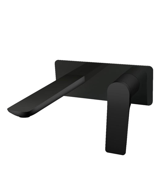 OX0153-2-EX.BM RUSHY Matte Black Square Wall Mounted Wall Mixer