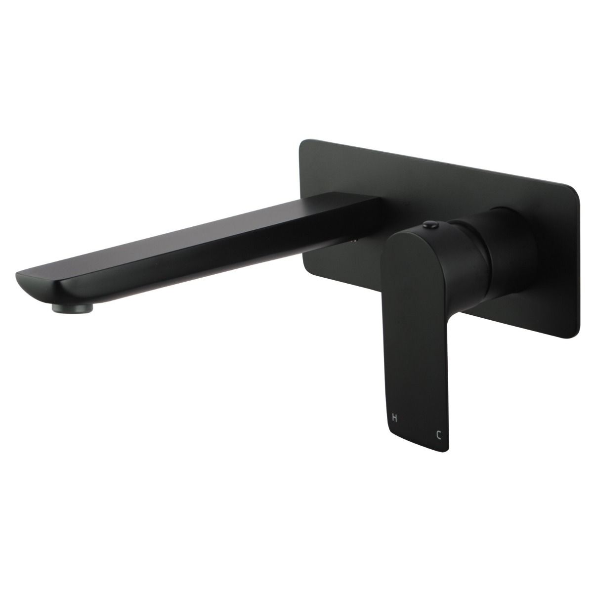 OX0158-2.BM Matte Black Round Wall Mounted Wall Mixer