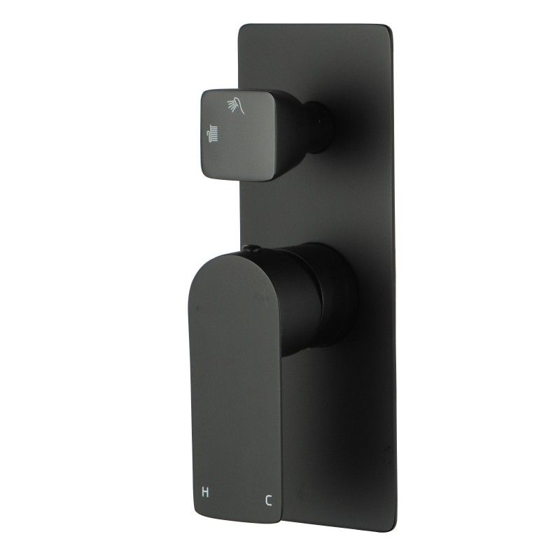 OX0165-2.ST VOG Matte Black Wall Mounted Mixer