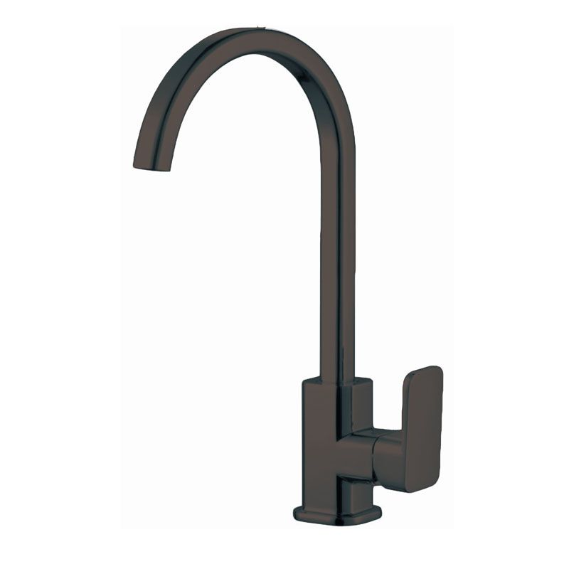 OX0228.KM IVANO Matte Black Round Above Counter Kitchen Mixer