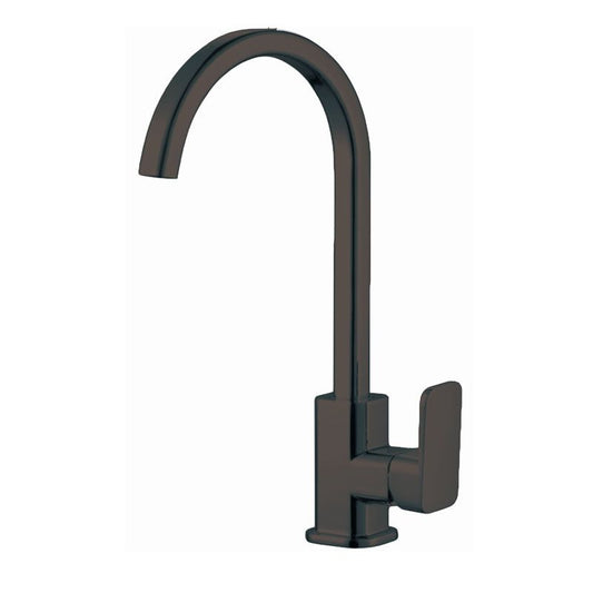 OX0228.KM IVANO Matte Black Round Above Counter Kitchen Mixer