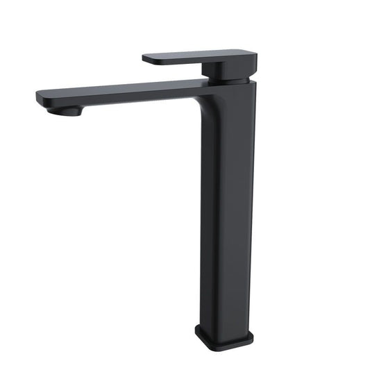 OX0229.BM IVANO Matte Black Square Counter-mounted Tall Basin Mixer