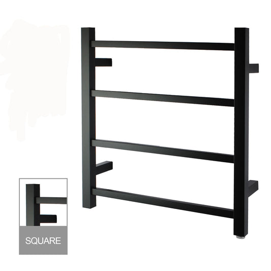 OX04.S.HTR OX Matte Black Wall Mounted Towel Warmer