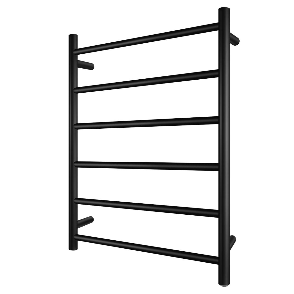 OX06.R.HTR OX Matte Black Round Wall Mounted Towel Warmer