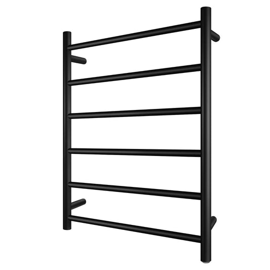 OX06.R.HTR OX Matte Black Round Wall Mounted Towel Warmer