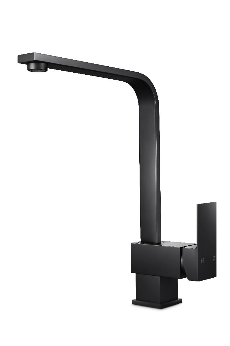 OX1010.KM Matte Black Square Above Counter Mixer
