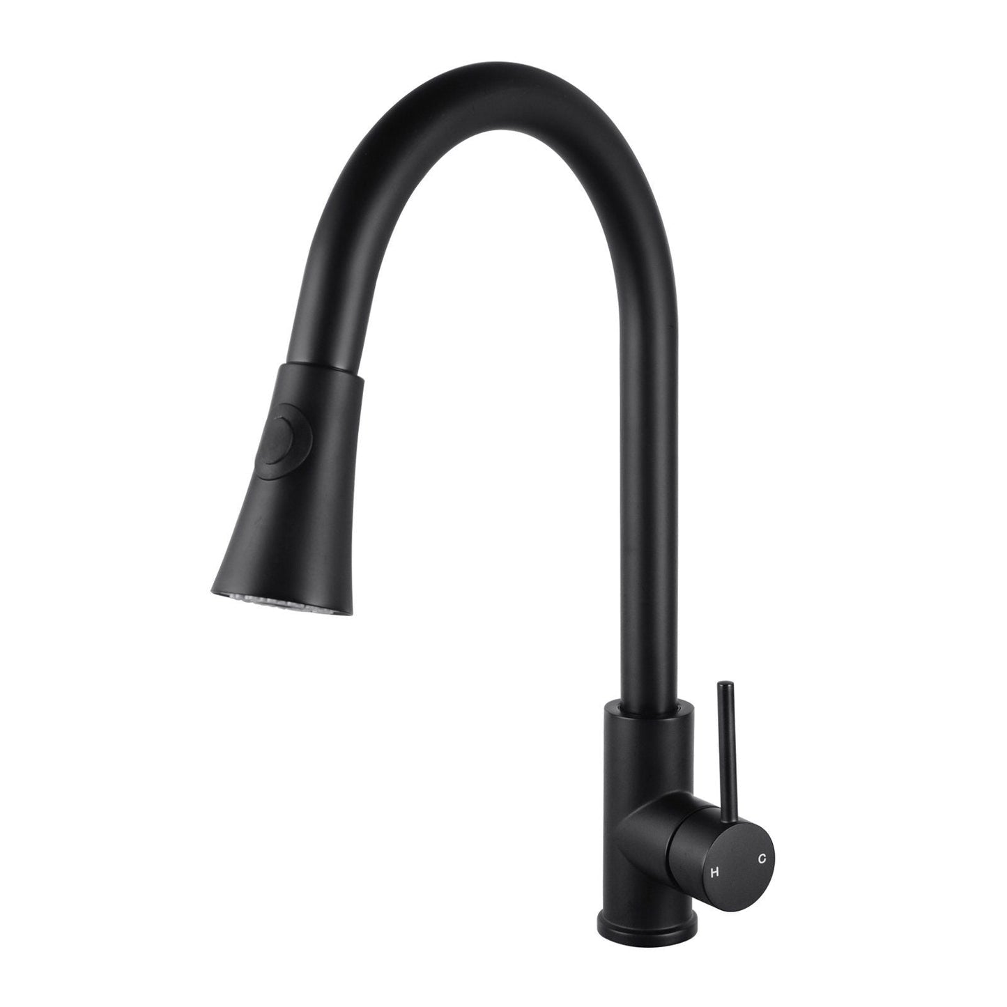 OX1023.KM Matte Black Round Kitchen Mixer