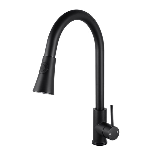 OX1023.KM Matte Black Round Kitchen Mixer