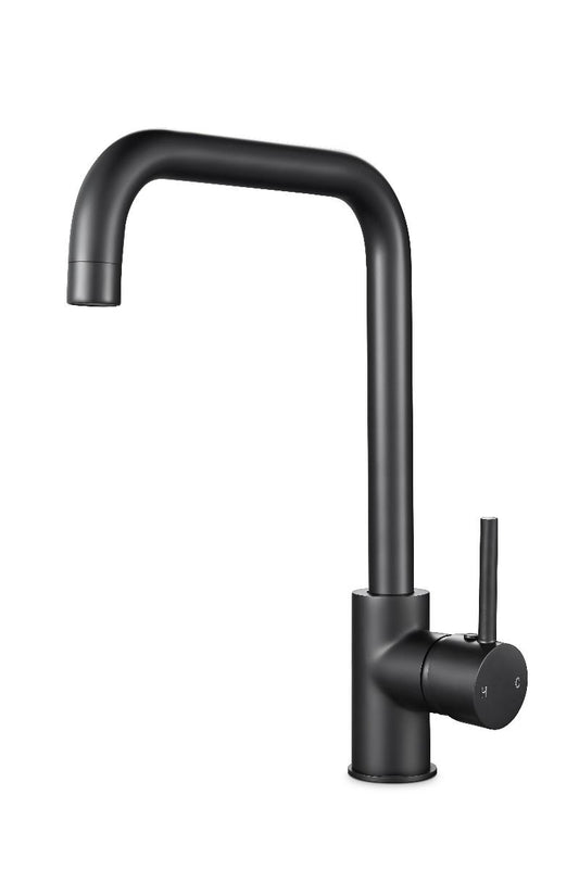 OX1027.KM Matte Black Round Above Counter Kitchen Mixer