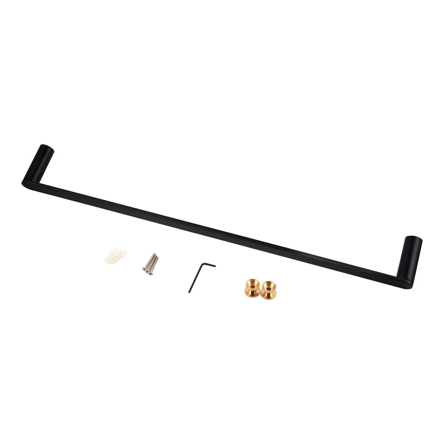 OX6501.TR Brushed Black Wall Mounted Towel Rail