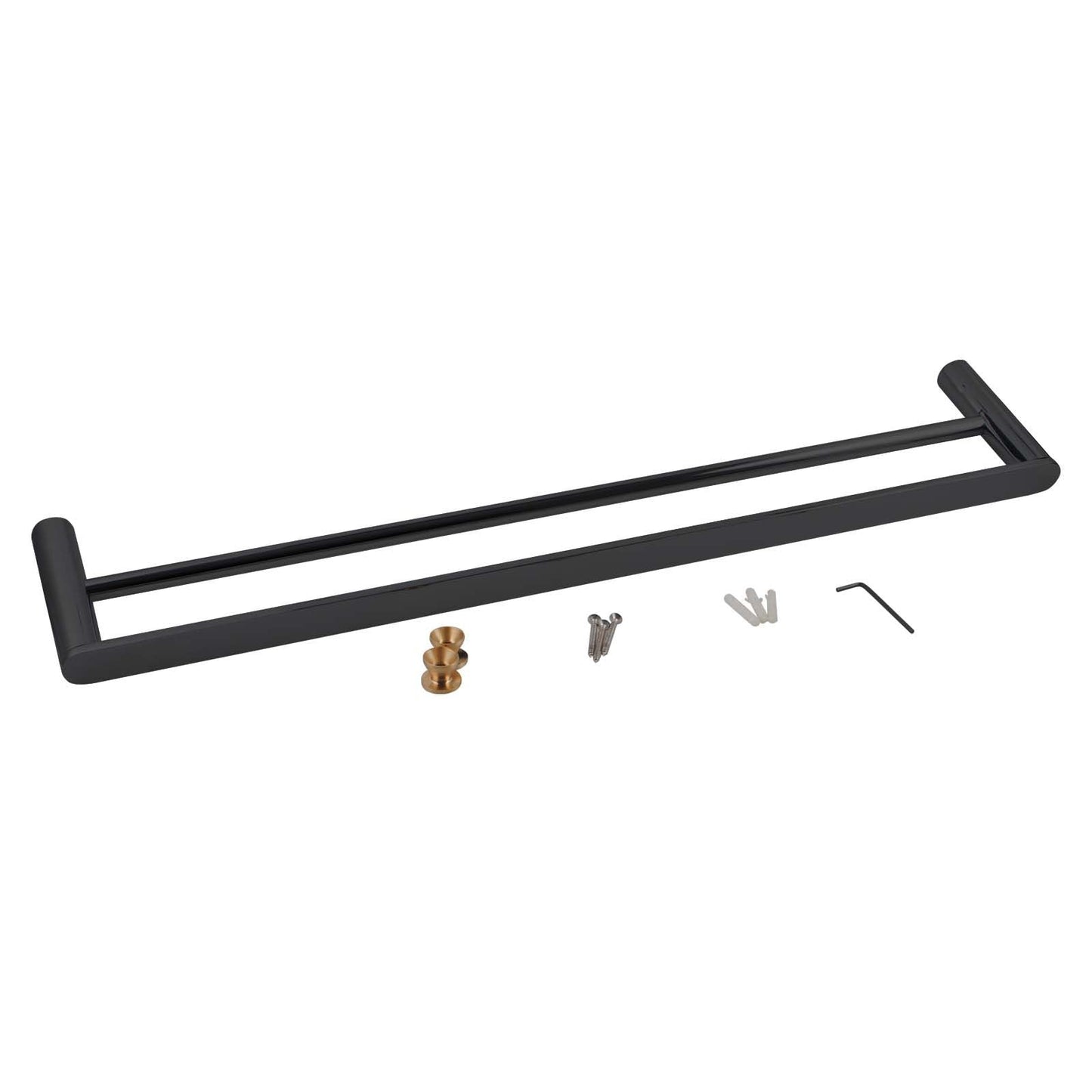 OX6502.8.TR Matte Black Wall Mounted Towel Rail