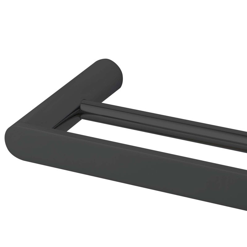 OX6502.TR RUSHY Matte Black Wall Mounted Towel Rail