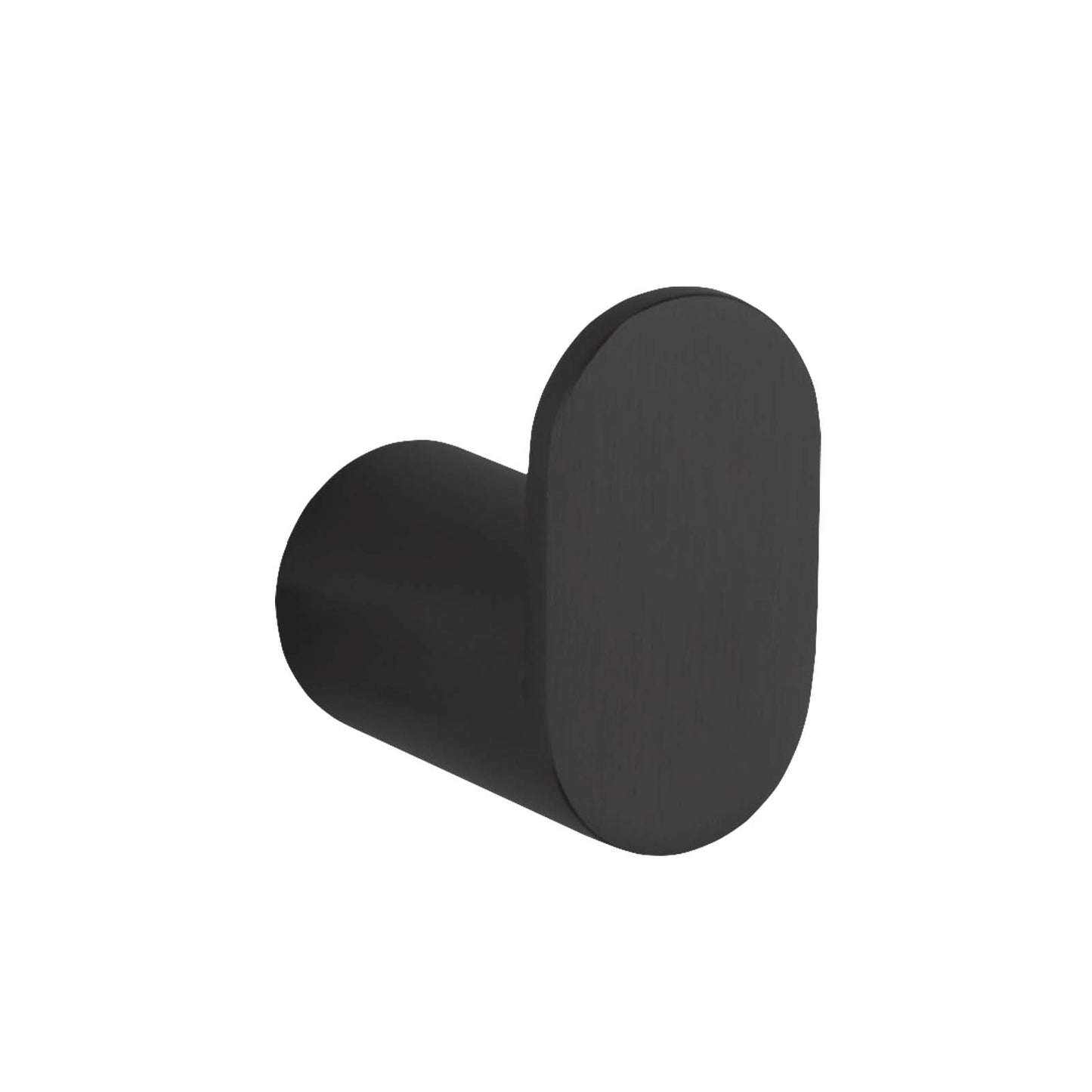OX6507.TR RUSHY Matte Black Round Wall Mounted Robe Hook
